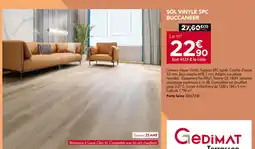 Gedimat GEDIMAT Sol vinyle spc buccaneer offre