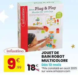 Stokomani Infantino Jouet de bain robot multicolore offre