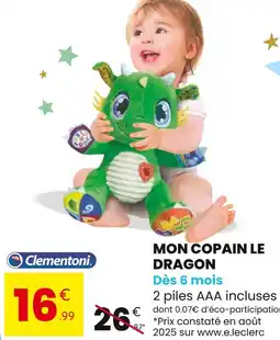 Stokomani Clementoni Mon Copain Le Dragon offre