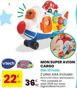 Stokomani Vtech / Tut Tut Bolides Mon super avion cargo offre