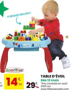 Stokomani Ecoiffier Table d'éveil offre