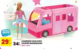 Stokomani MOJY Camping Car avec Poupée Mannequin offre