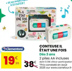 Stokomani Clementoni Conteuse Il Était Une Fois offre