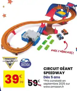 Stokomani Monster Jam / Spin Master Circuit Géant Speedway offre