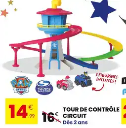 Stokomani Spin Master Tour de contrôle circuit offre