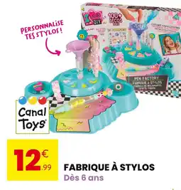 Stokomani Canal Toys Fabrique à Stylos offre