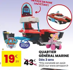 Stokomani Spin Master / Paw Patrol Quartier Général Marine offre
