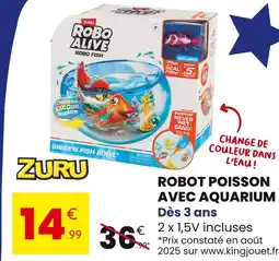 Stokomani ZURU Robot Poisson avec Aquarium offre