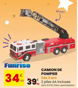 Stokomani Funrise Camion de pompier offre