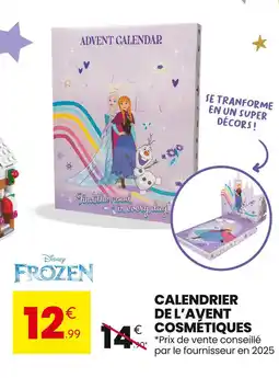 Stokomani Disney Frozen Calendrier de l'Avent Cosmétiques offre