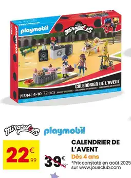 Stokomani Playmobil / Miraculous Calendrier de l'Avent offre
