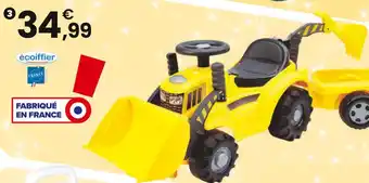 JouéClub ECOIFFIER Porteur tractopelle avec remorque | 12 mois offre