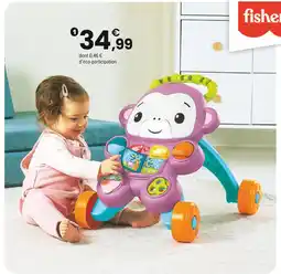 JouéClub FISHER PRICE Le trotteur du singe violet offre