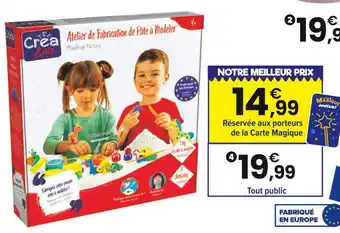 JouéClub CREA&CIE Atelier de fabrication de pâte à modeler offre