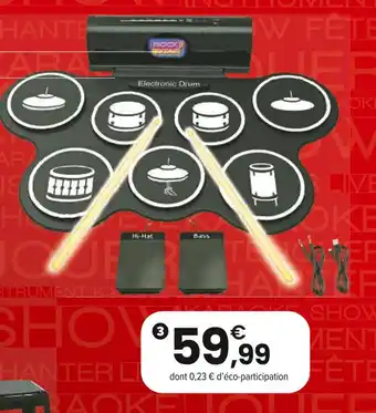 JouéClub Batterie électronique souple | 6 ans offre