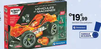 JouéClub CLEMENTONI 5 mon atelier mécanique 4 valisette métal 8 ans offre