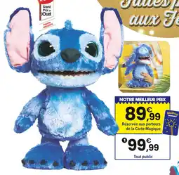 JouéClub Peluche interactive ultimate - stitch live action offre
