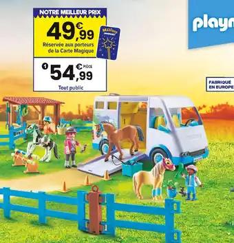 JouéClub 71493 VAN POUR CHEVAL ET PONEYS AVEC ENCLOS | offre