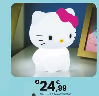 JouéClub Hello Kitty Lampe en silicone rechargeable | 6 ans offre