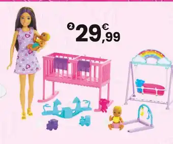 JouéClub BARBIE Coffret poupée skipper garderie | 3 ans offre