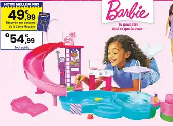 JouéClub BARBIE Barbie grande piscine de rêve | 3 ans offre