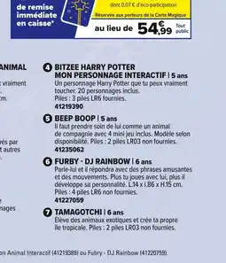 JouéClub FURBY DJ RAINBOW | 6 ans offre