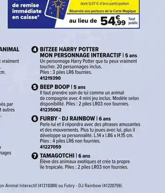 JouéClub FURBY DJ RAINBOW | 6 ans offre