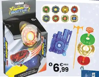 JouéClub SPIN BATTLE Set 1 toupie avec lanceur | 6 ans offre