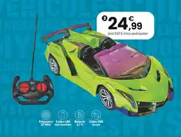JouéClub Voiture de course chromée rc 1/16ème offre