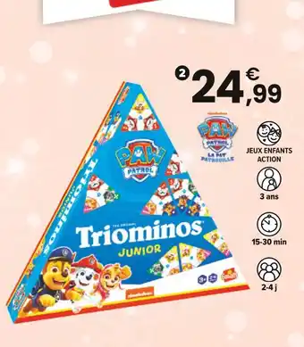 JouéClub LA PAT’ PATROUIL Triominos Junior offre