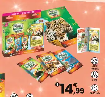 JouéClub 5 COFFRET 3 BOOSTERS DÉFIS NATURE PROTECT PANDA ROUX offre