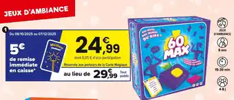JouéClub 60 Max offre