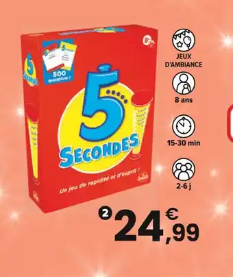 JouéClub 5 Secondes offre