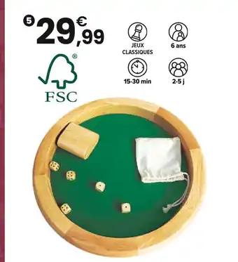 JouéClub FSC Piste de dés offre