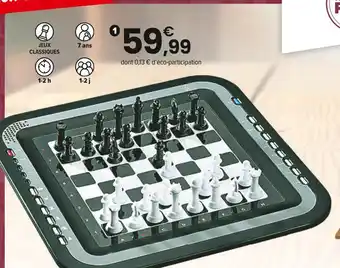 JouéClub ÉCHIQUIER ÉLECTRONIQUE CLASSIQUE offre
