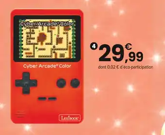 JouéClub LEXIBOOK Console portable classic cyber arcade color 200 jeux offre