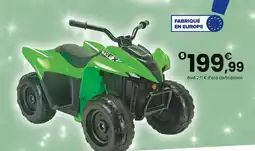 JouéClub KAWASAKI Quad kfx90 12 v lithium vert offre