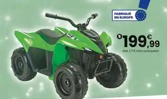 JouéClub KAWASAKI Quad kfx90 12 v lithium vert offre