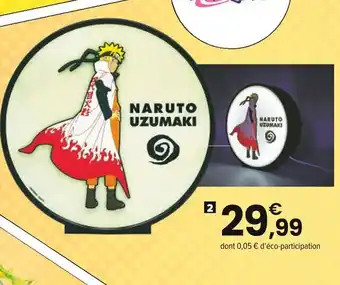 JouéClub Naruto - luminaire mural ou à poser offre