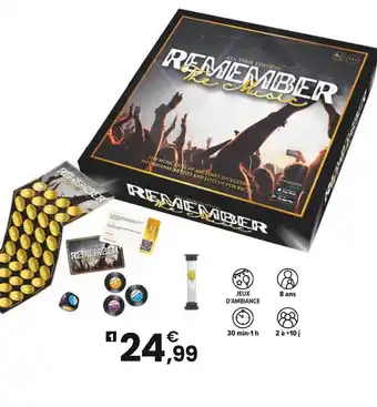JouéClub REMEMBER THE MUSIC LE BLIND TEST offre