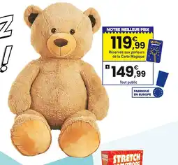 JouéClub Peluche ours brun géant 180 cm offre