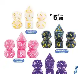 JouéClub LOT DE 7 DÉS MULTIFORMATS | 14 ans offre