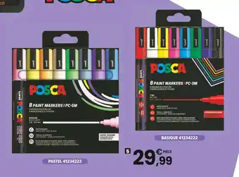 JouéClub POSCA Set de 8 marqueurs offre