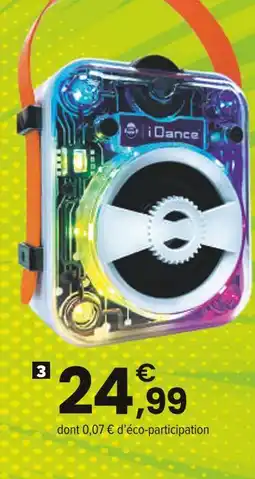 JouéClub IDANCE Enceinte sans fil lumineuse blanche offre