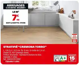 Brico Dépôt Stratifié "cremona torro" offre