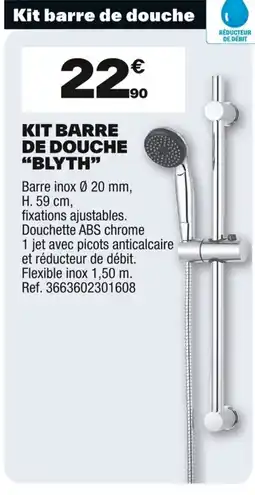 Brico Dépôt Kit barre de douche "blyth" offre