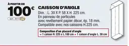 Brico Dépôt Caisson d'angle offre