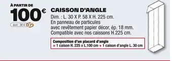 Brico Dépôt Caisson d'angle offre