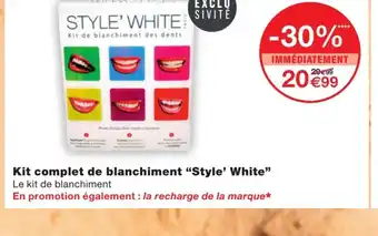 Monoprix Kits complet de blanchiment style white offre
