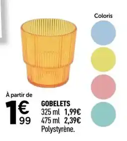 Centrakor Gobelets offre